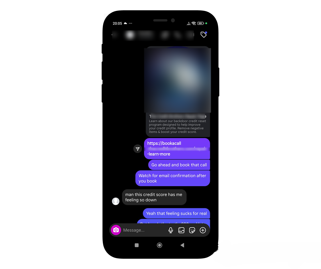 Instagram AI Chatbot for Credit Repair Client - Gallery Image 3