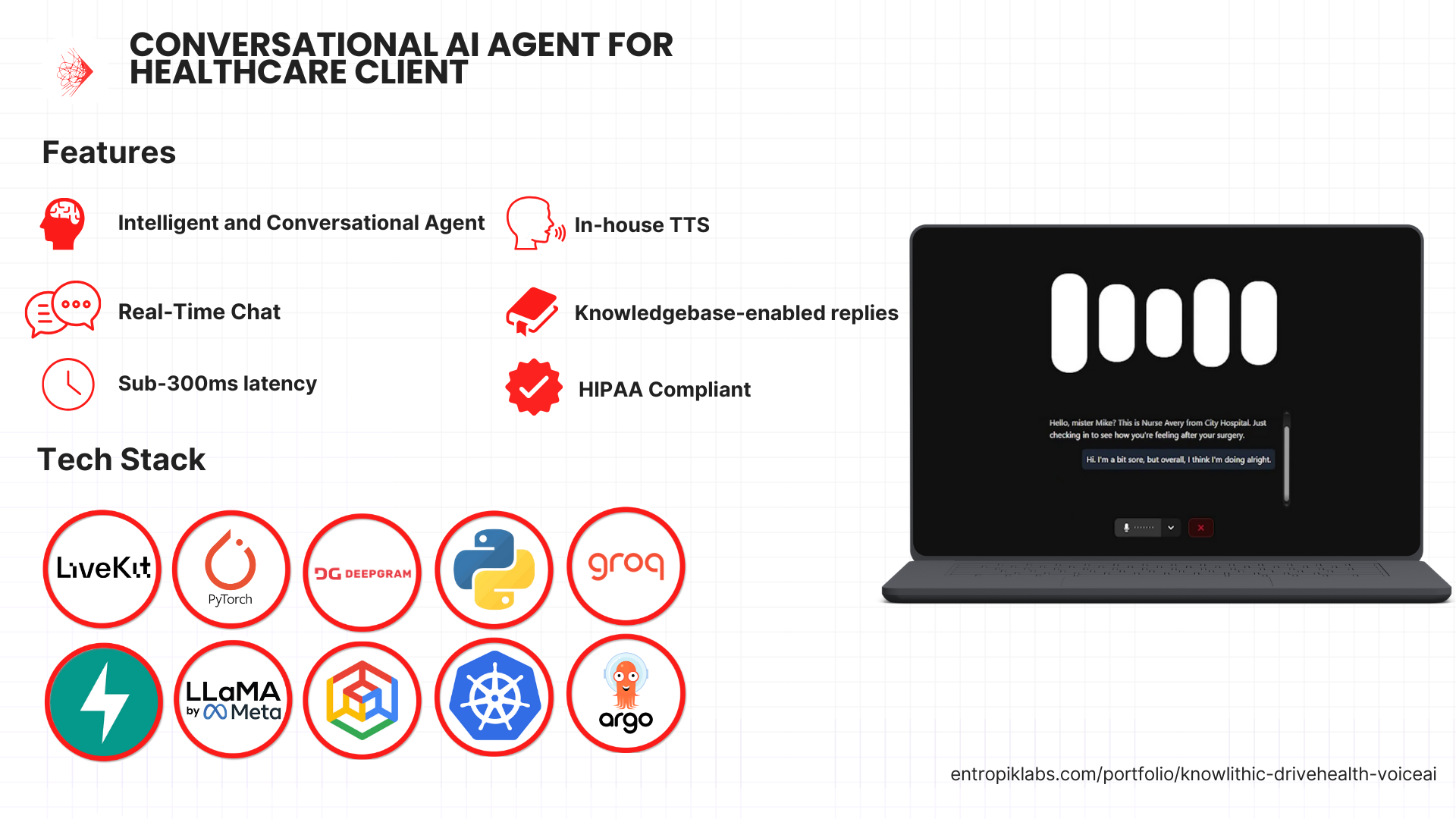 Conversational AI Agent for Healthcare Client