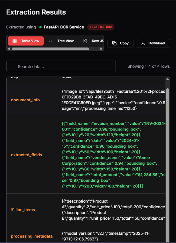 Invoice OCR & Data Extraction System - Gallery Image 3