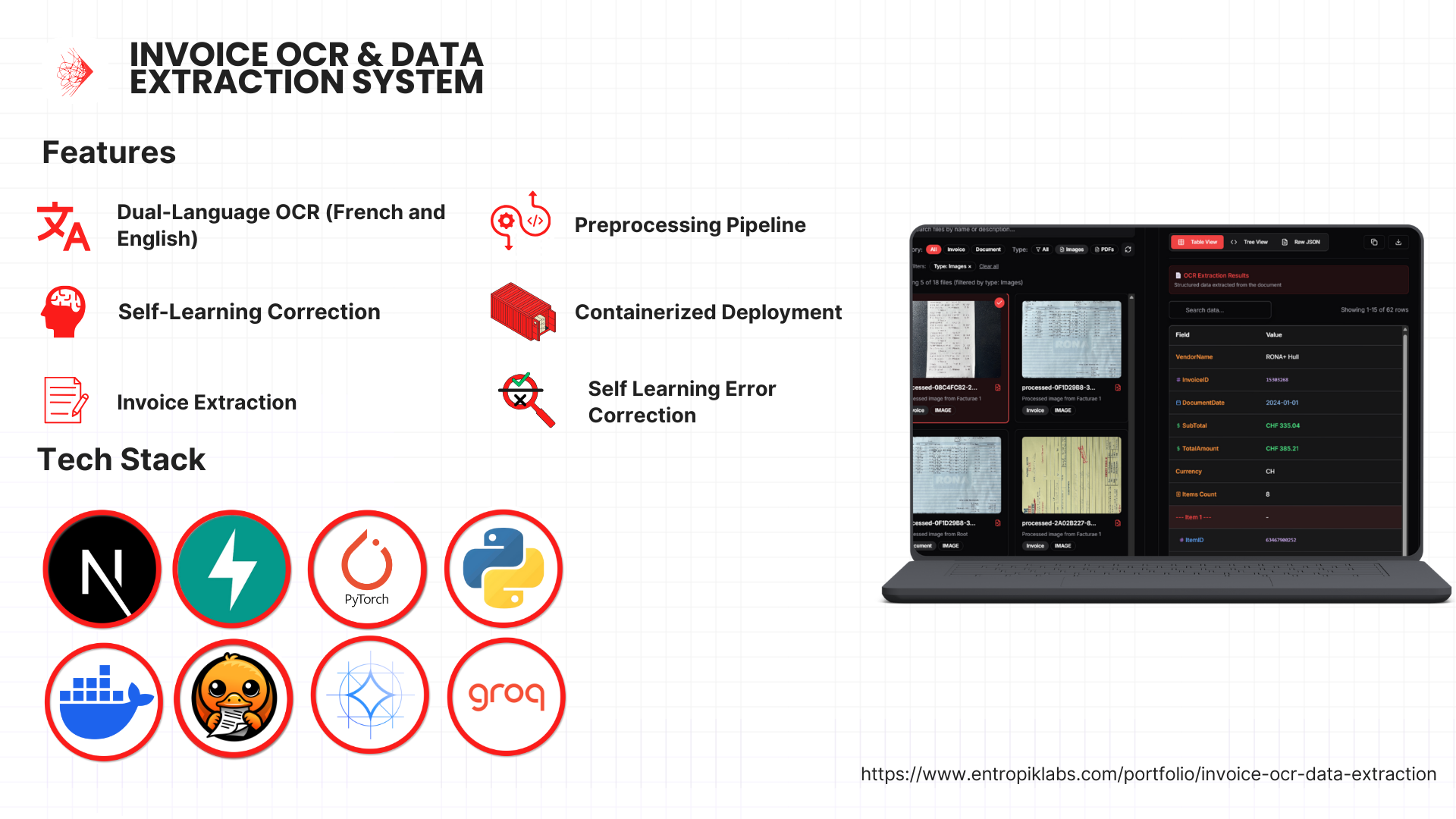 Invoice OCR & Data Extraction System