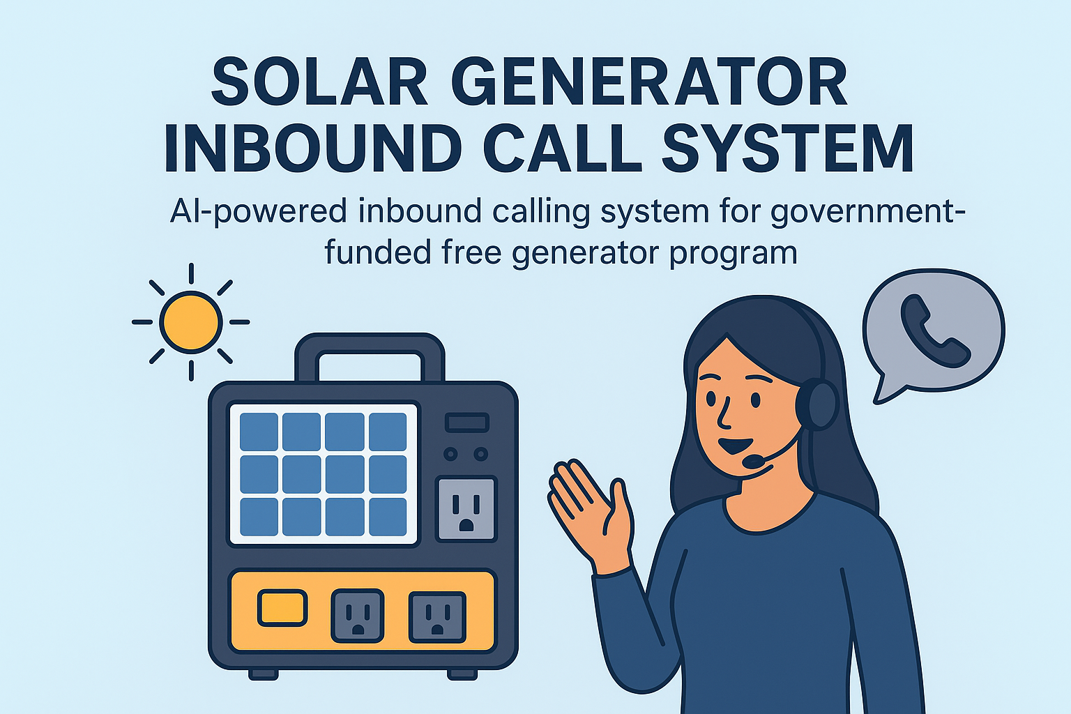 Solar Generator Inbound Call System
