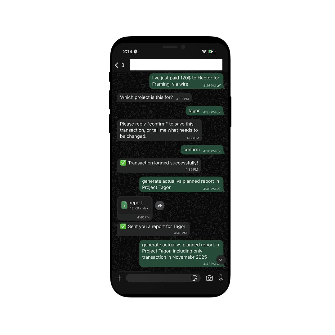 WhatsApp-Based Budget Tracking for Construction Teams - Gallery Image 6